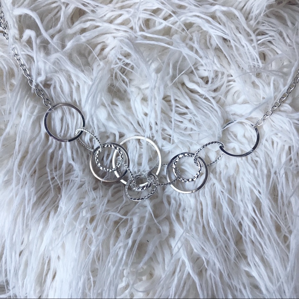 Silver Loop Adjustable Necklace